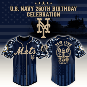 New York Mets x MLB Honoring 250 Years of the U.S. Navy – MLB Baseball Jersey