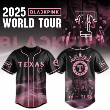 Texas Rangers MLB x BLACKPINK 2025 WORLD TOUR Baseball Jersey