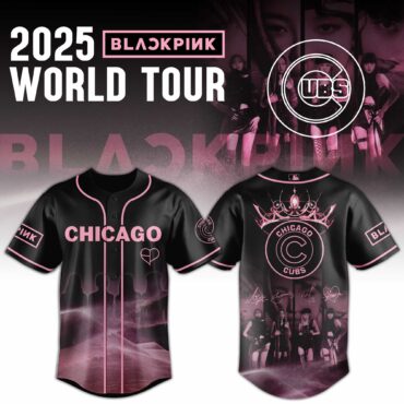 Chicago Cubs MLB x BLACKPINK 2025 WORLD TOUR Baseball Jersey