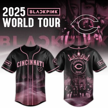 Cincinnati Reds MLB x BLACKPINK 2025 WORLD TOUR Baseball Jersey