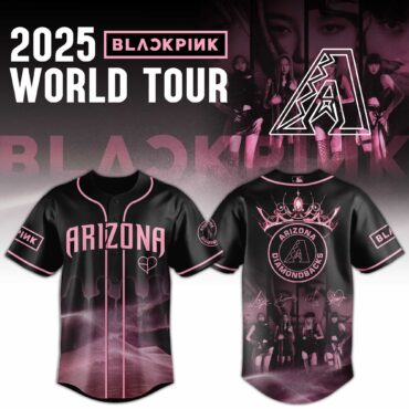 Arizona Diamondbacks MLB x BLACKPINK 2025 WORLD TOUR Baseball Jersey
