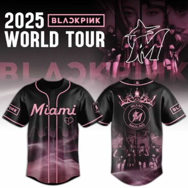 Miami Marlins MLB x BLACKPINK 2025 WORLD TOUR Baseball Jersey