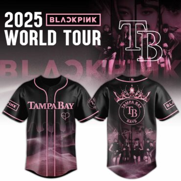 Tampa Bay Rays MLB x BLACKPINK 2025 WORLD TOUR Baseball Jersey