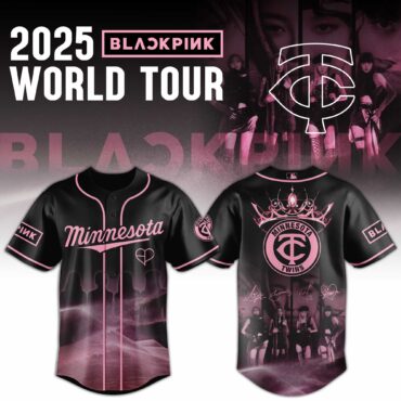 Minnesota Twins MLB x BLACKPINK 2025 WORLD TOUR Baseball Jersey