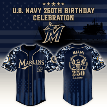 Miami Marlins x MLB Honoring 250 Years of the U.S. Navy – MLB Baseball Jersey