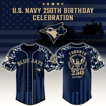Toronto Blue Jays x MLB Honoring 250 Years of the U.S. Navy – MLB Baseball Jersey