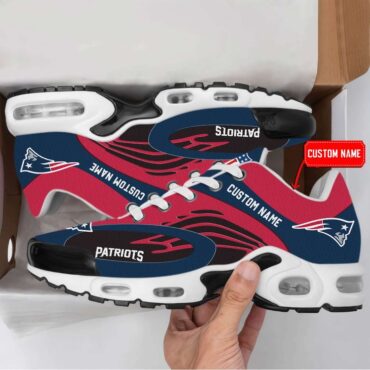 New England Patriots NFL Match Color Air Max Plus Shoes Custom Name