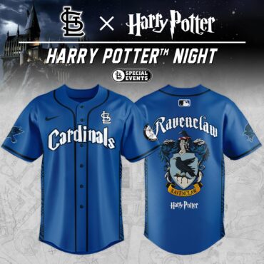 St.Louis Cardinals MLB x Harry Potter Blue Ravenclaw Baseball Jersey