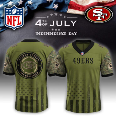 San Francisco 49ers NFL x 4th of July USA Army Jersey