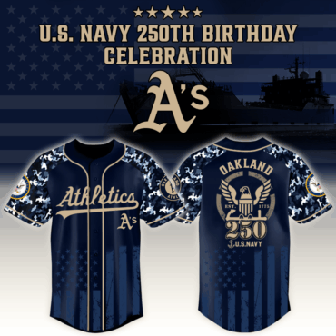 Oakland Athletics x MLB Honoring 250 Years of the U.S. Navy – MLB Baseball Jersey