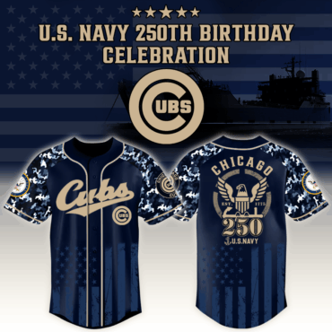 Chicago Cubs x MLB Honoring 250 Years of the U.S. Navy – MLB Baseball Jersey