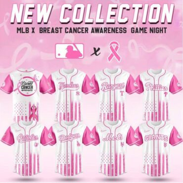 All Team MLB x Breast Cancer Awareness Month Hope in Pink Baseball Jersey