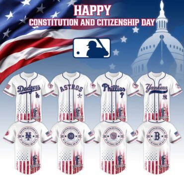 All Team MLB x USA Happy Constitution and Citizenship Day Baseball Jersey