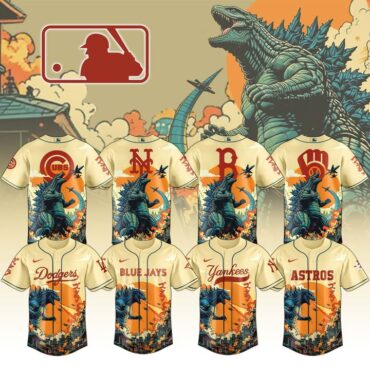 All Team MLB x Godzilla Attack Baseball Jersey