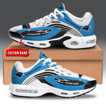 Carolina Panthers NFL Match Color Air Max Plus Shoes Custom Name