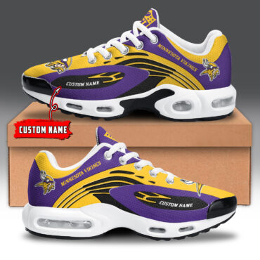 Minnesota Vikings NFL Match Color Air Max Plus Shoes Custom Name