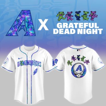 Arizona Diamondbacks MLB x Grateful Dead Theme Night Game Baseball Jersey