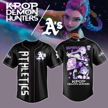 Oakland Athletics MLB x KPop Demon Hunters Baseball Jersey