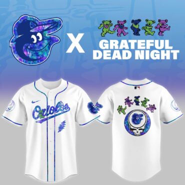 All Team MLB x Grateful Dead Theme Night Game Baseball Jersey
