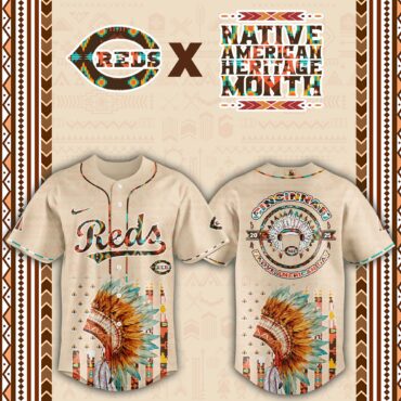 Cincinnati Reds Native American Heritage Month Baseball Jersey