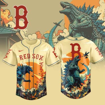 Boston Red Sox MLB x Godzilla Attack Baseball Jersey