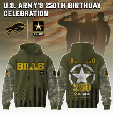 Buffalo Bills NFL x 250 USA Army 3D Hoodie