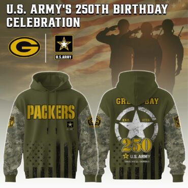 Green Bay Packers NFL x 250 USA Army 3D Hoodie