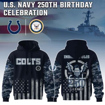 Indianapolis Colts NFL x 250 USA Navy Army 3D Hoodie