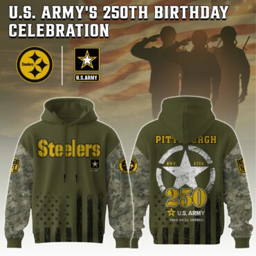 Pittsburgh Steelers NFL x 250 USA Army 3D Hoodie