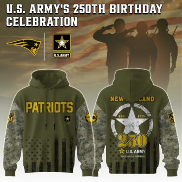 England Patriots NFL x 250 USA Army 3D Hoodie