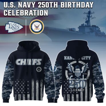 Kansas City Chiefs NFL x 250 USA Navy Army 3D Hoodie