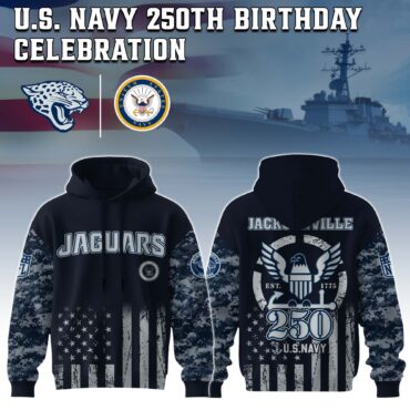 Jacksonville Jaguars NFL x 250 USA Navy Army 3D Hoodie