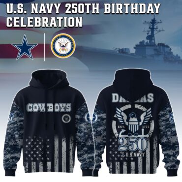 Dallas Cowboys NFL x 250 USA Navy Army 3D Hoodie