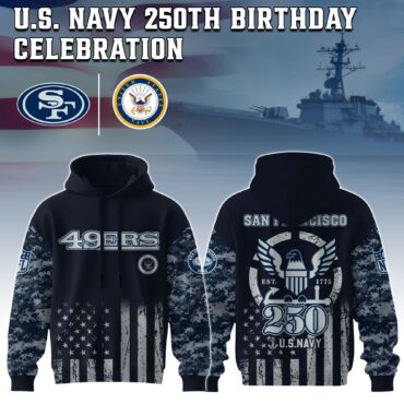 San Francisco 49ers NFL x 250 USA Navy Army 3D Hoodie