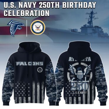 Atlanta Falcons NFL x 250 USA Navy Army 3D Hoodie