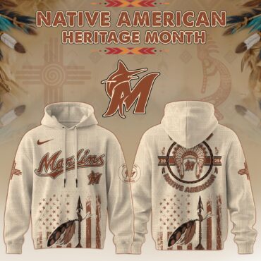 Miami Marlins MLB x Native American Heritage Month MLB Collaboration Hoodie