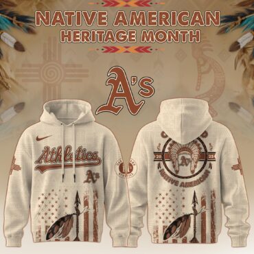 Oakland Athletics MLB x Native American Heritage Month MLB Collaboration Hoodie