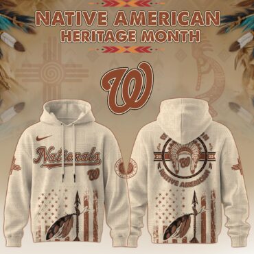 Washington Nationals MLB x Native American Heritage Month MLB Collaboration Hoodie