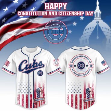 Chicago Cubs MLB x USA Happy Constitution and Citizenship Day Baseball Jersey