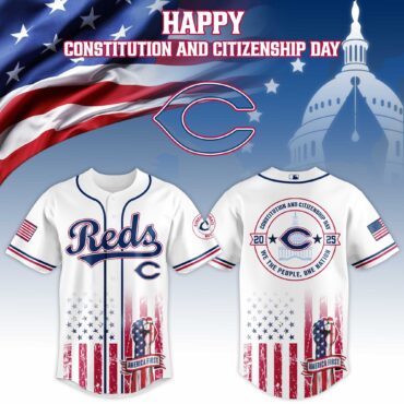 Cincinnati Reds MLB x USA Happy Constitution and Citizenship Day Baseball Jersey