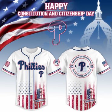 Philadelphia Phillies MLB x USA Happy Constitution and Citizenship Day Baseball Jersey