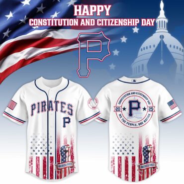 Pittsburgh Pirates MLB x USA Happy Constitution and Citizenship Day Baseball Jersey