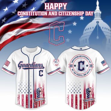 Cleveland Guardians MLB x USA Happy Constitution and Citizenship Day Baseball Jersey