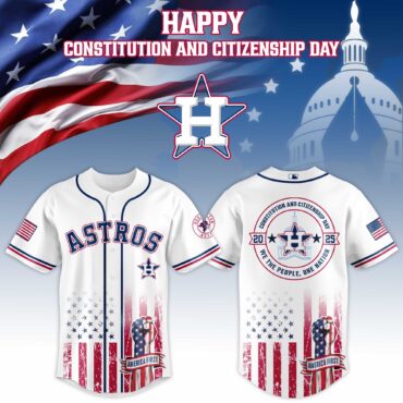 Houston Astros MLB x USA Happy Constitution and Citizenship Day Baseball Jersey