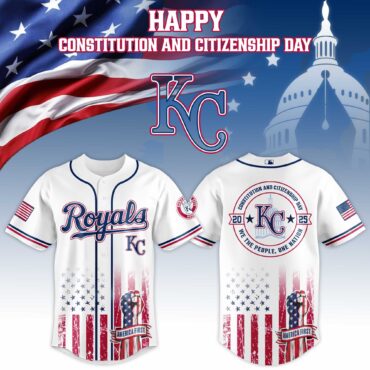 Kansas City Royals MLB x USA Happy Constitution and Citizenship Day Baseball Jersey