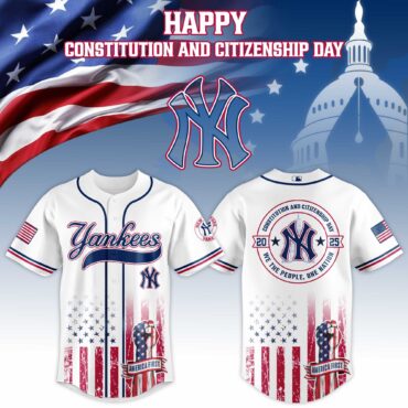 New York Yankees MLB x USA Happy Constitution and Citizenship Day Baseball Jersey