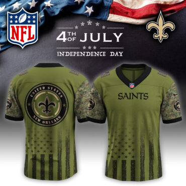 New Orleans Saints NFL x 4th of July USA Army Jersey