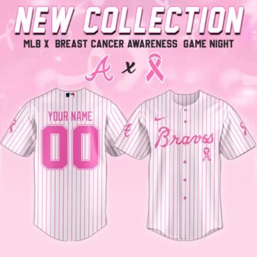 Atlanta Braves MLB x Breast Cancer Awareness Month United in Pink Baseball Jersey