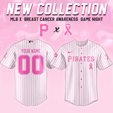 Pittsburgh Pirates MLB x Breast Cancer Awareness Month United in Pink Baseball Jersey