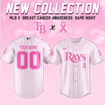 Tampa Bay Rays MLB x Breast Cancer Awareness Month United in Pink Baseball Jersey